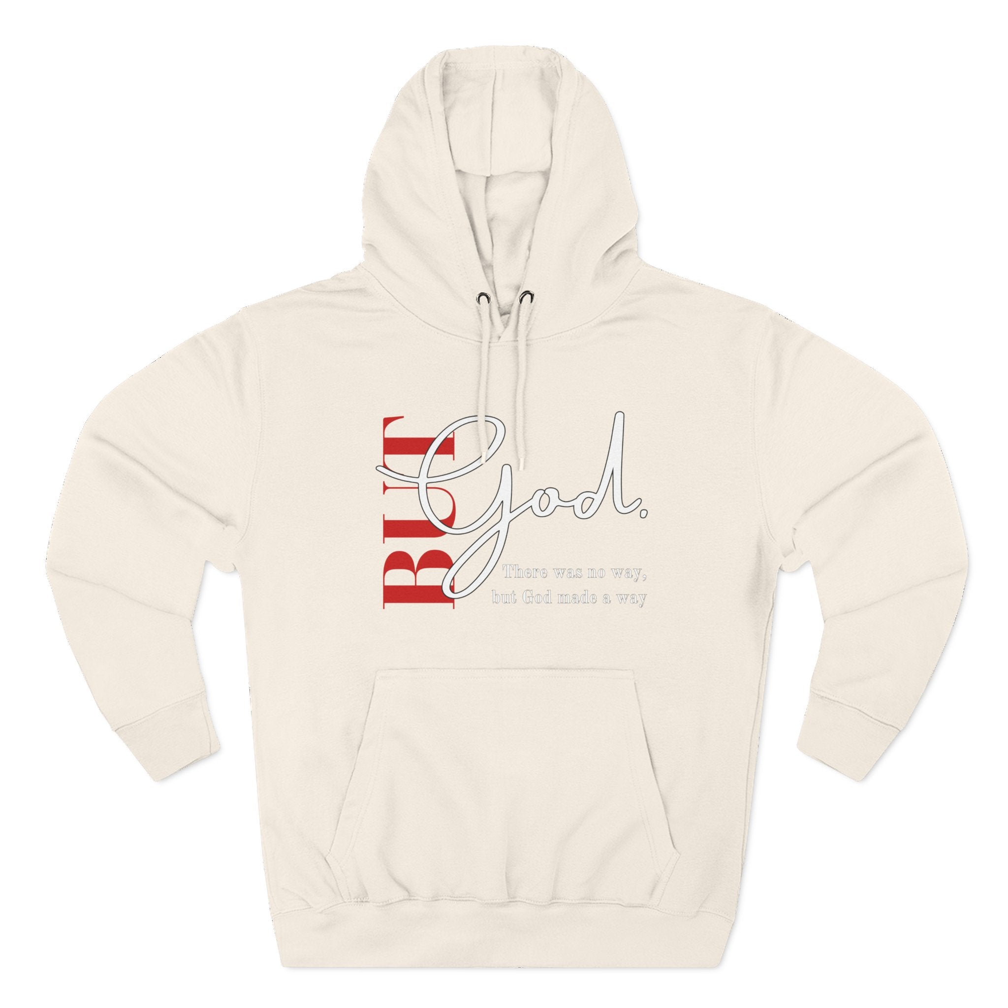 Bold God Script Hoodie — Christian Faith Pullover with "God" Design