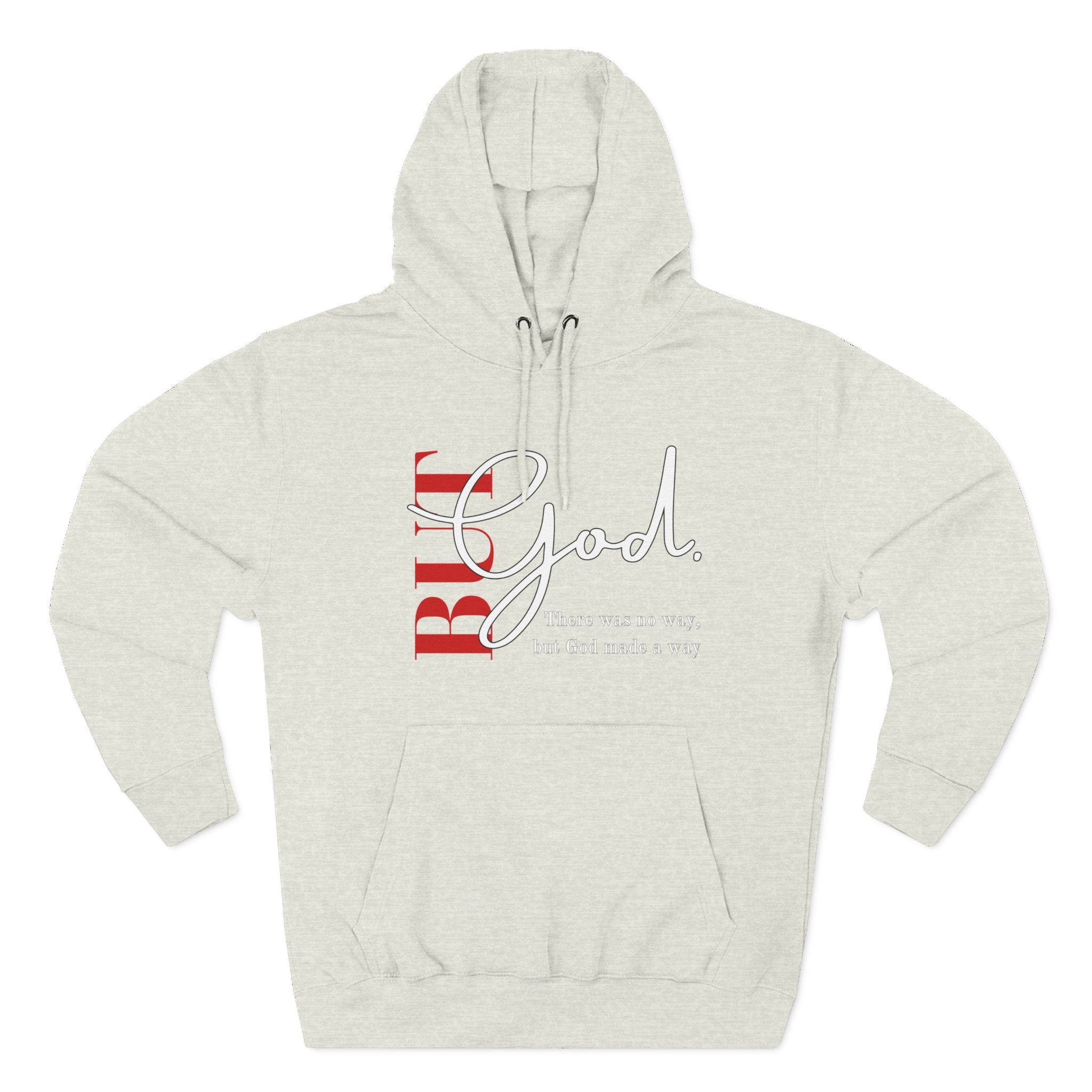 Bold God Script Hoodie — Christian Faith Pullover with "God" Design