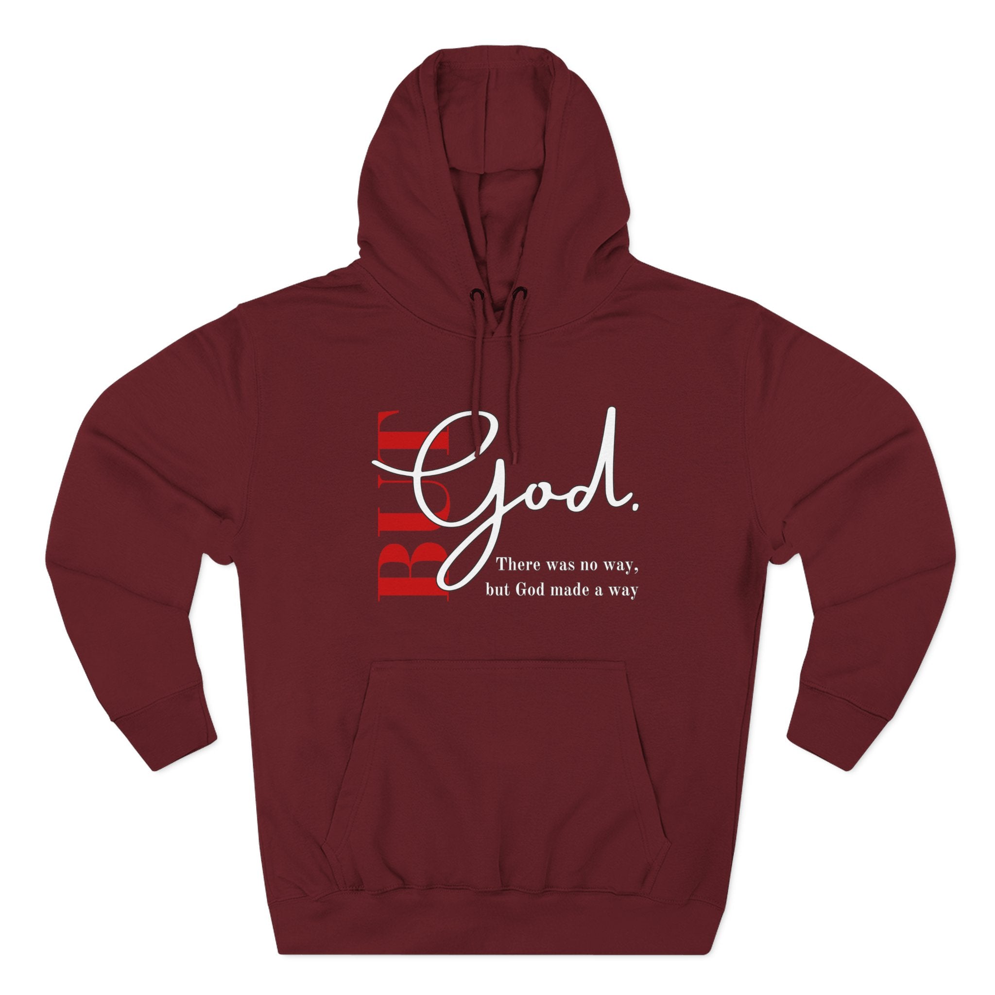 Bold God Script Hoodie — Christian Faith Pullover with "God" Design