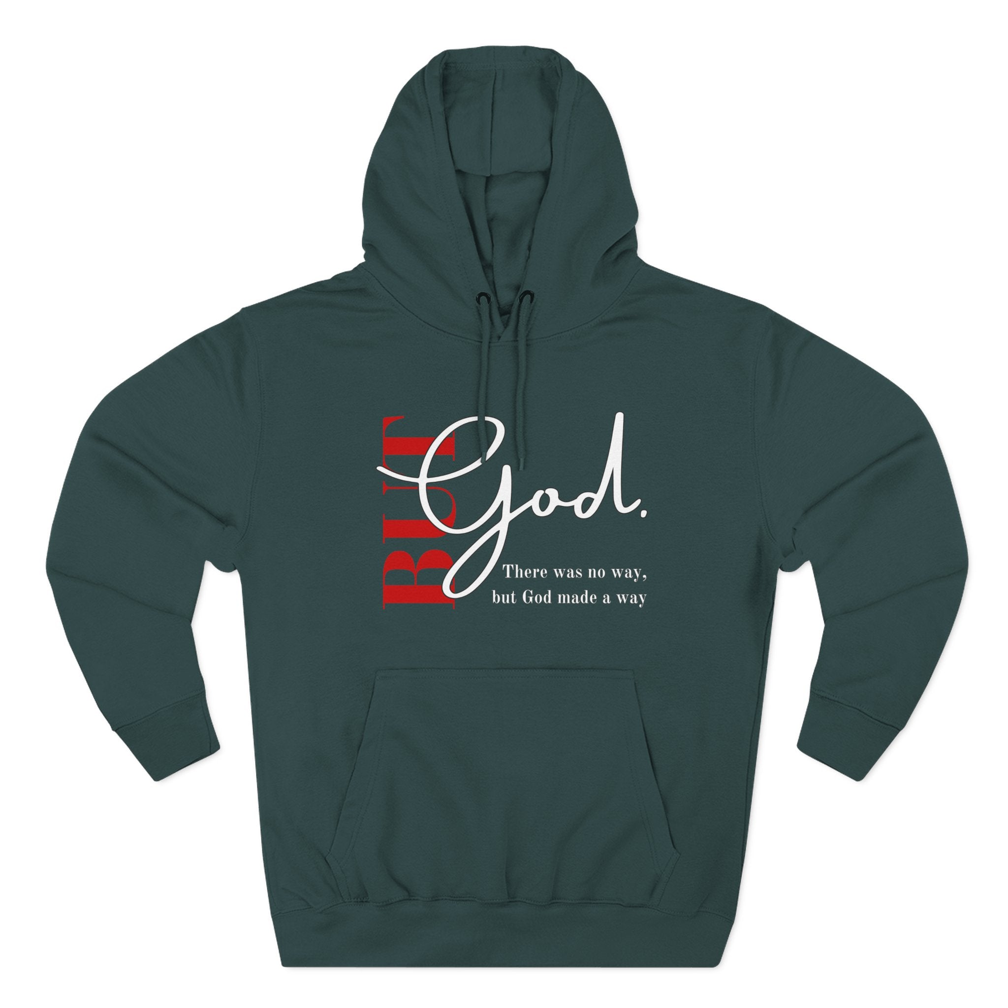 Bold God Script Hoodie — Christian Faith Pullover with "God" Design
