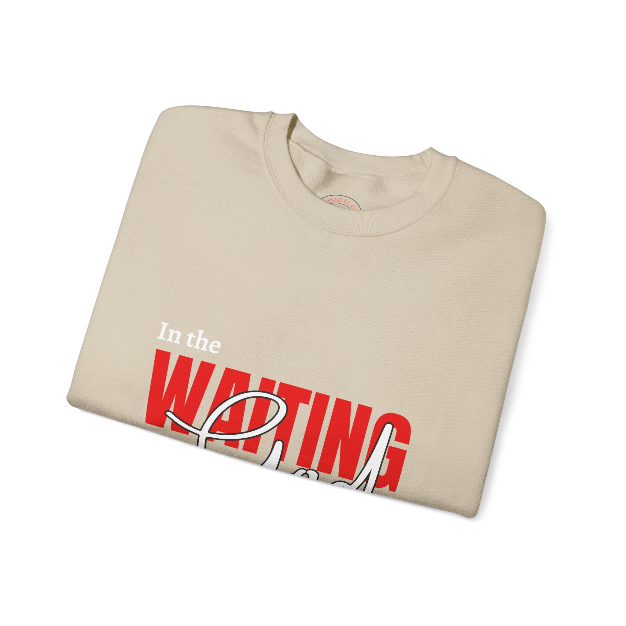Waiting on God Crewneck Sweatshirt — Faith-Based Inspirational Pullover