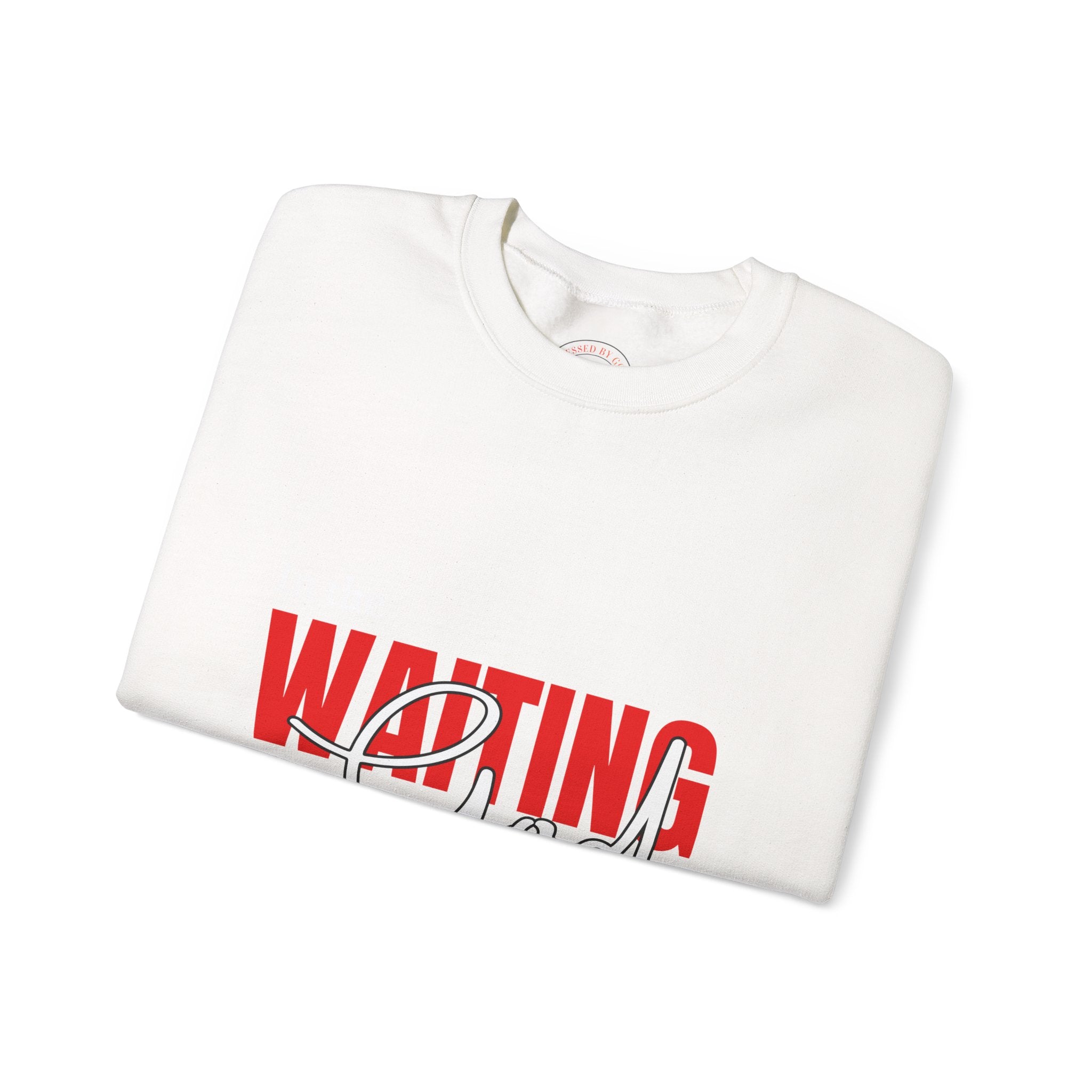 Waiting on God Crewneck Sweatshirt — Faith-Based Inspirational Pullover