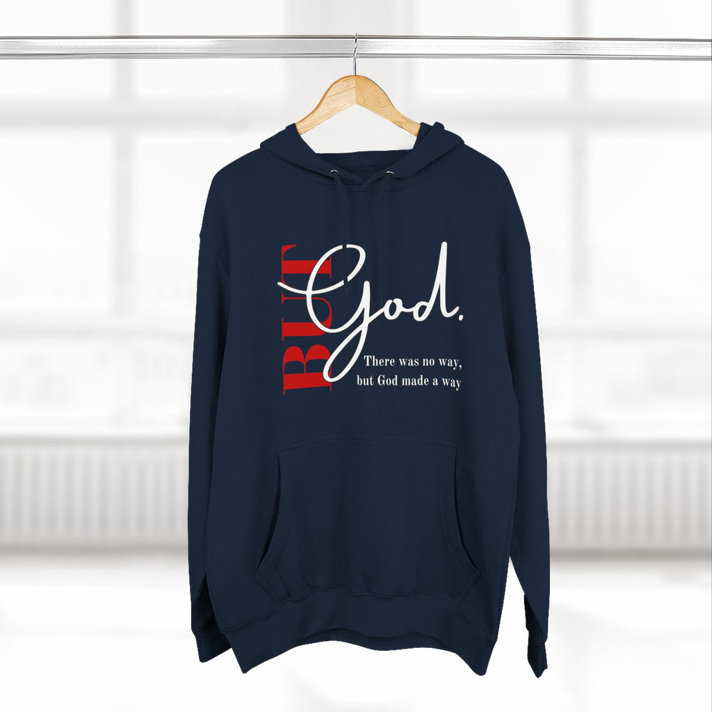 Bold God Script Hoodie — Christian Faith Pullover with "God" Design