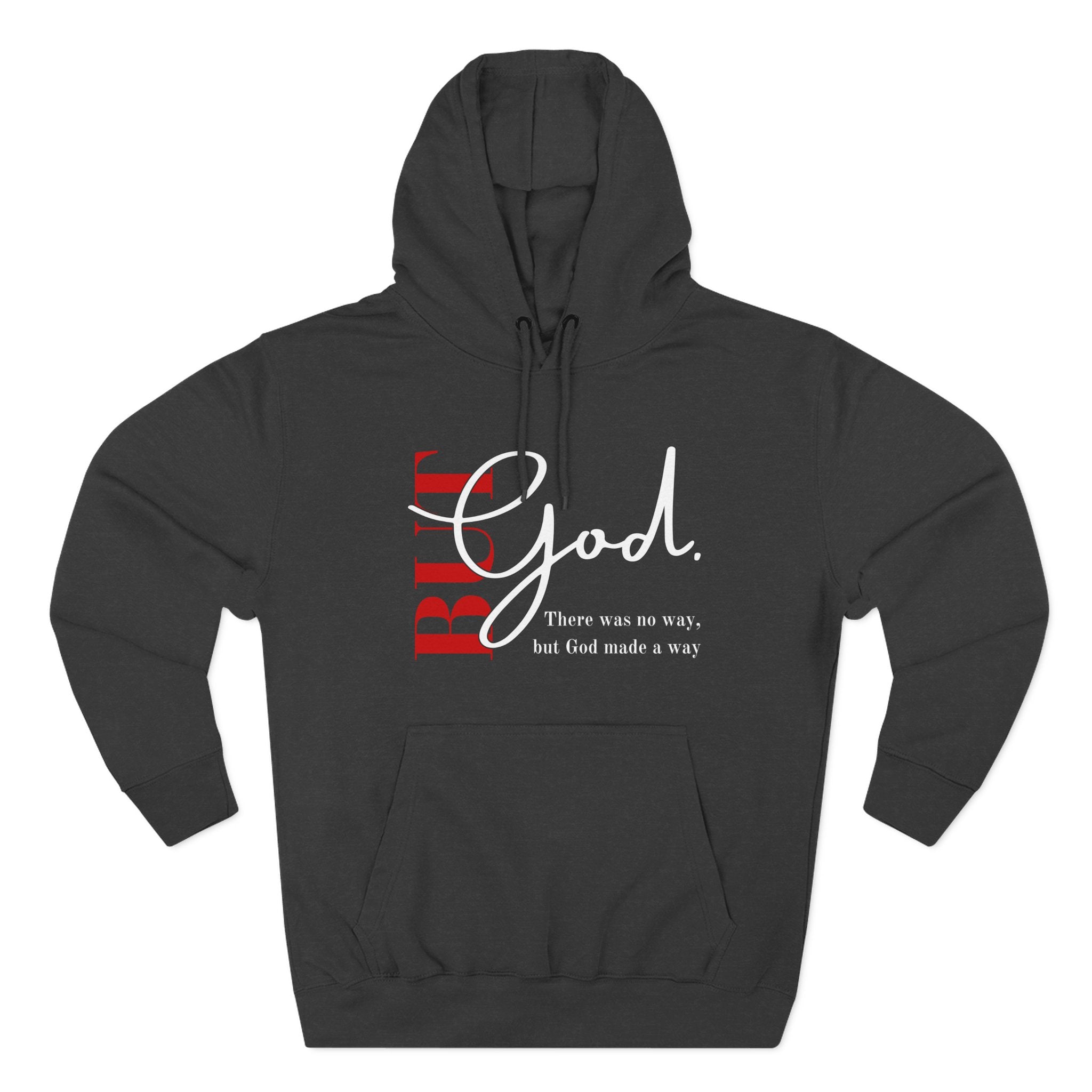 Bold God Script Hoodie — Christian Faith Pullover with "God" Design