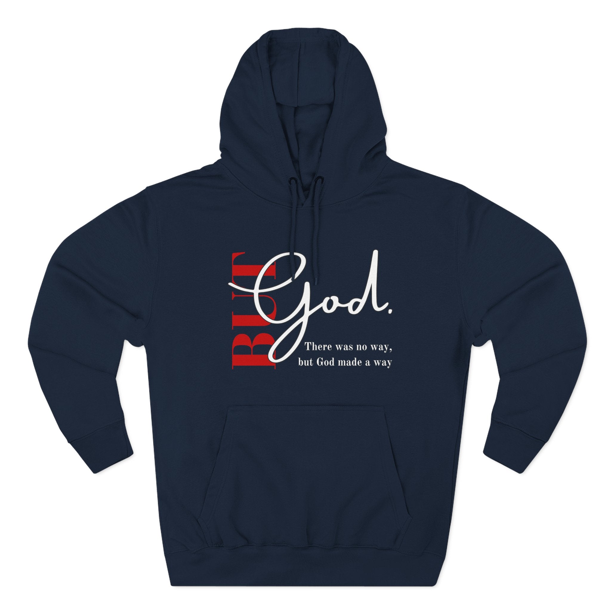 Bold God Script Hoodie — Christian Faith Pullover with "God" Design